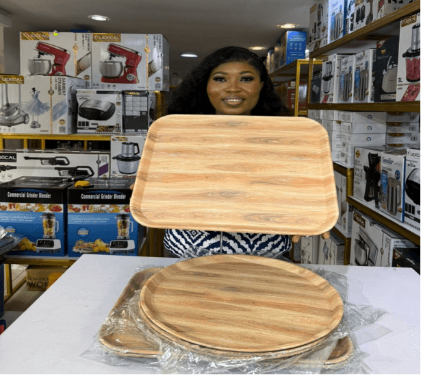 Wooden single tray