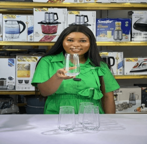 set of 4 water glass