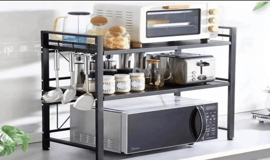 Double  Layer Microwave Rack