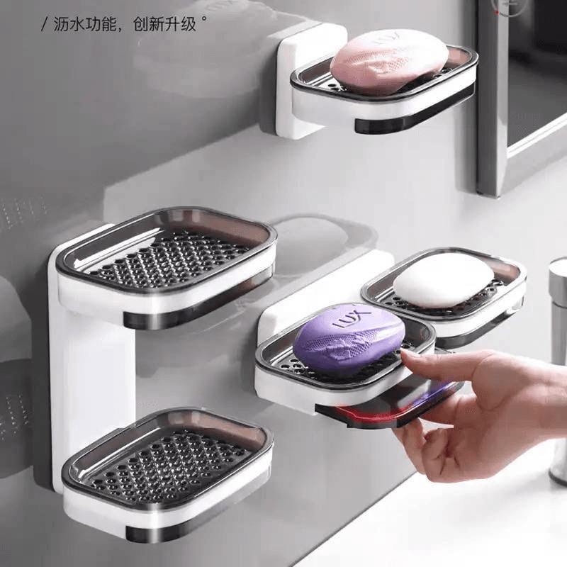 DOUBLE LAYER SOAP HOLDER