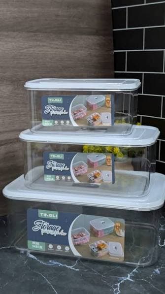 3pcs Tingli Acrylic Storage Container